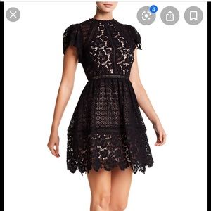 Rebecca Taylor Butterfly Sleeve Lace Dress (NWOT)